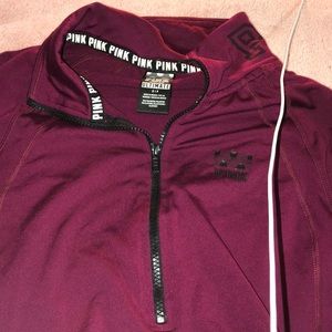 long sleeve dri fit pink sweater